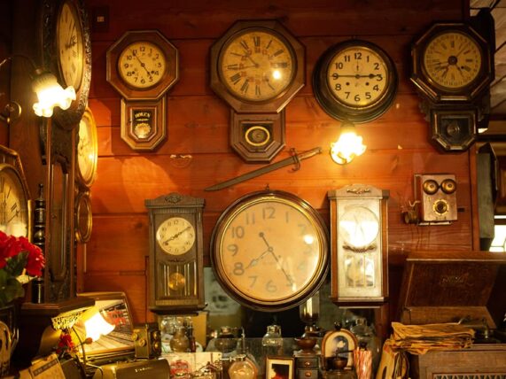 古時計・店内の時計