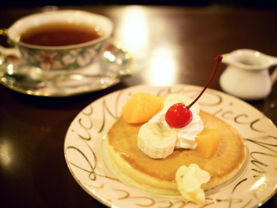 外国船のホットケーキセット