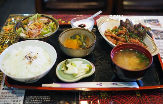 画廊喫茶蜜の日替わり定食