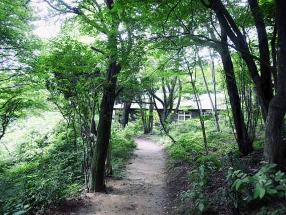 ヴォーリズ六甲山荘のアプローチ