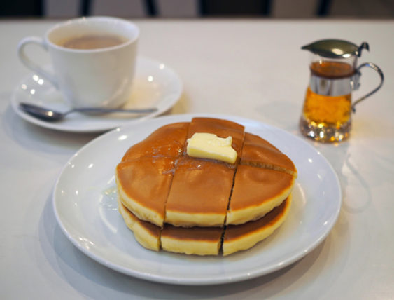 コーヒの店アキラのホットケーキ