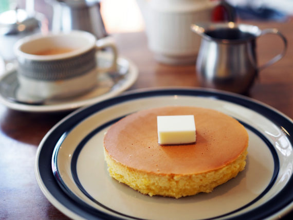 喫茶月森のホットケーキ