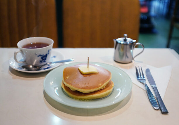 盛岡・喫茶パァクのホットケーキ