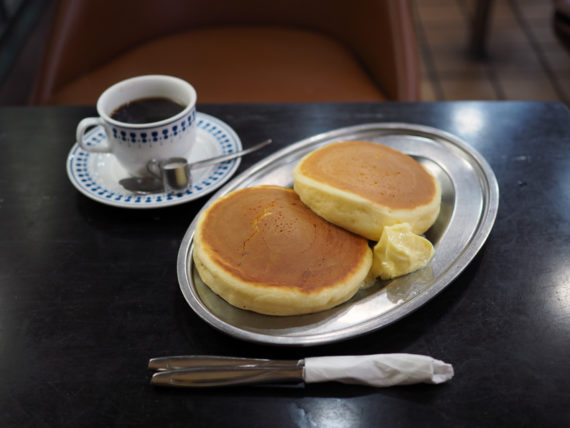 コーヒーショップダイヤのホットケーキ