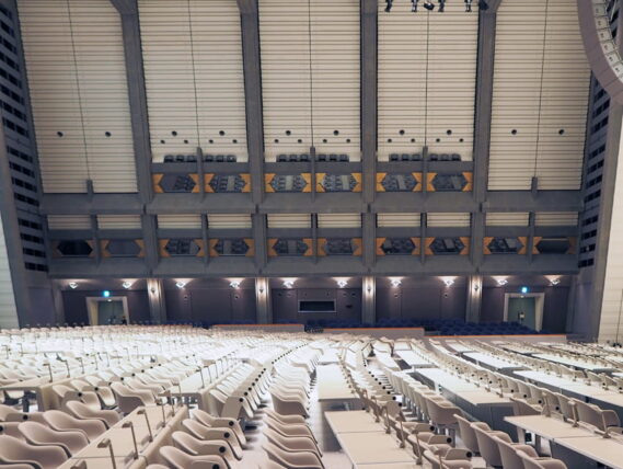 京都国際会館・大会議場横から