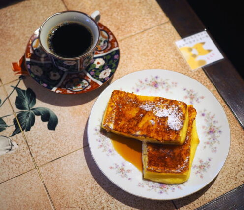 キツネ雨・フレンチトーストとコーヒー